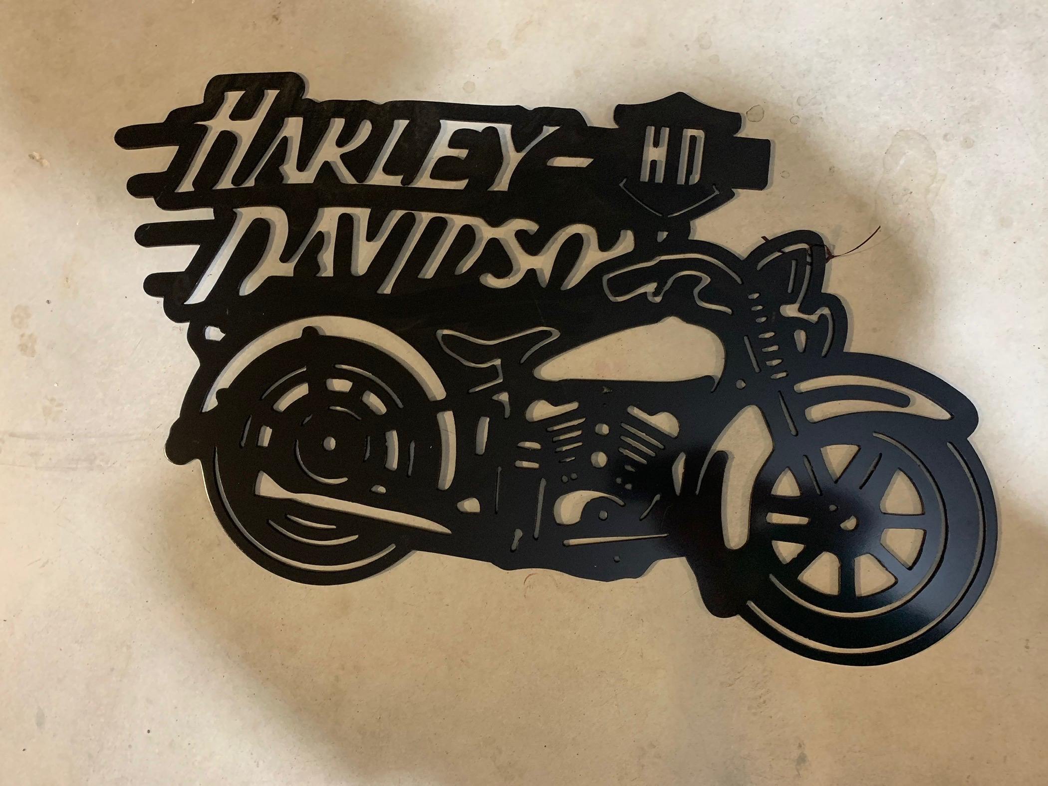 Motorcycle sign